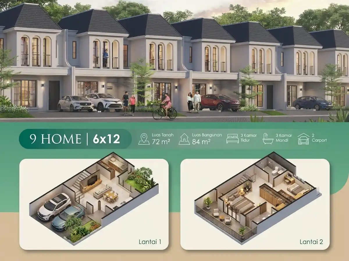 9 Home Bintaro 6x12